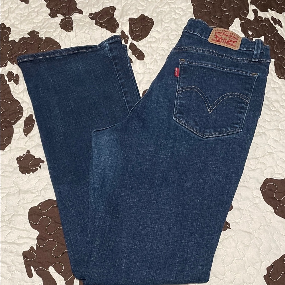 Levi's women’s Dark Indigo Straight Jeans